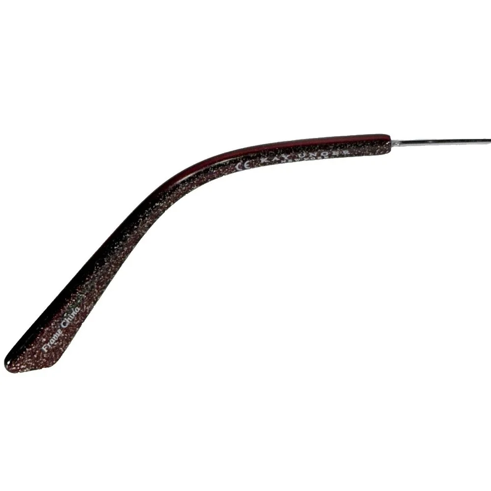 Kay Unger Eyeglasses K228 BUR, 53-17-140 Burgundy & Silver Frames Only